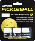 White Gamma Supreme Pickleball Paddle Overgrip - PickleballExperts.com